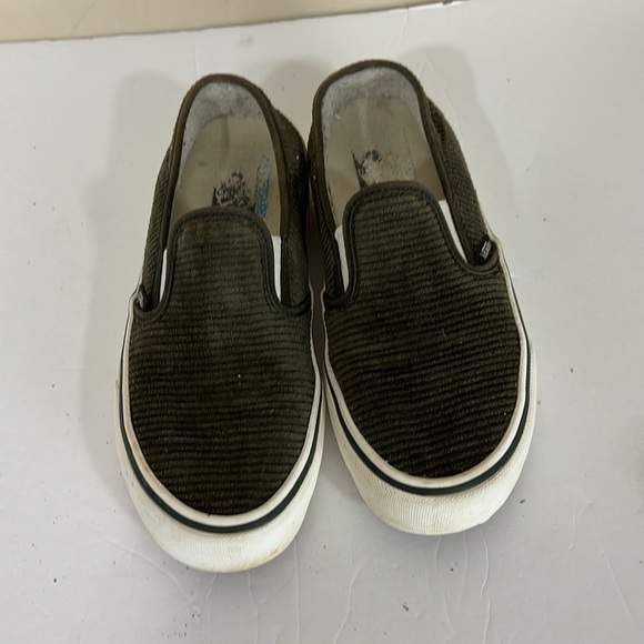 Vans Olive Corduroy Slip on Shoes M6.5 W8 - Picture 5 of 14